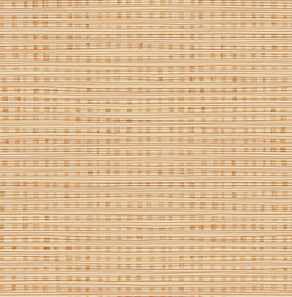 Weave Terra Cotta by Seabrook Wallpaper Day Dreamers United States 56.12 20.87" 20.5" - Fabric Carolina -