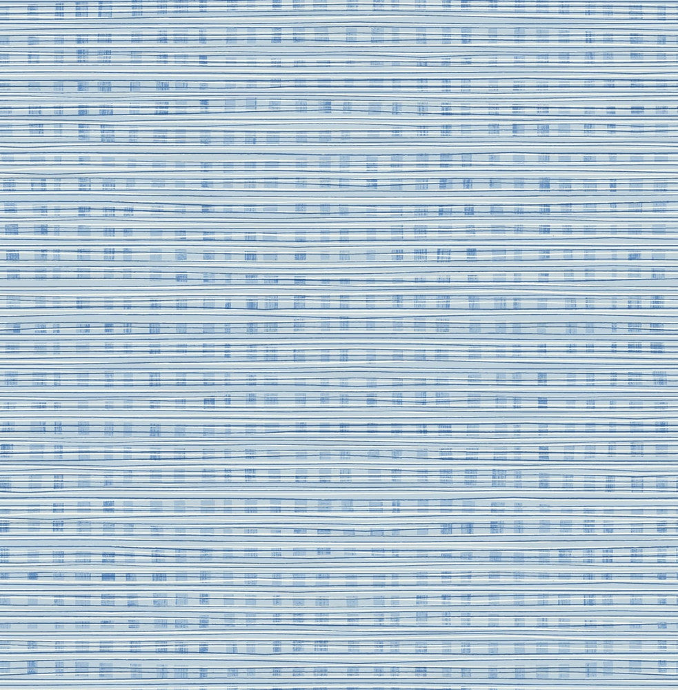Weave Sky Blue by Seabrook Wallpaper Day Dreamers United States 56.12 20.87" 20.5" - Fabric Carolina -