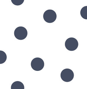 Dots Navy by Seabrook Wallpaper