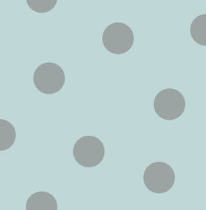 Dots Teal and Metallic Silver by Seabrook Wallpaper
