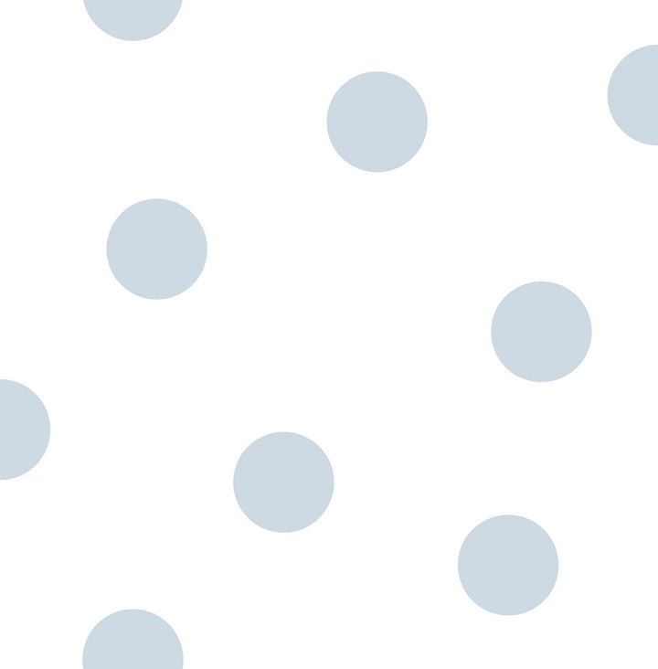 Dots Powder Blue by Seabrook Wallpaper Day Dreamers United States 56.12 20.87" 20.5" - Fabric Carolina -