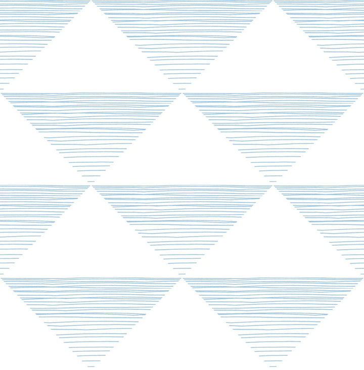 Geo Stripe Sky Blue by Seabrook Wallpaper Day Dreamers United States 56.12 10.43" 20.5" - Fabric Carolina -