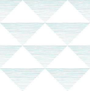 Geo Stripe Teal by Seabrook Wallpaper