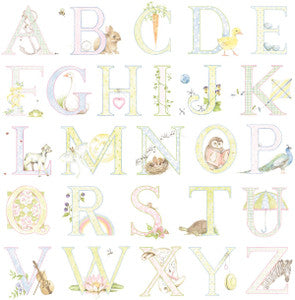Alphabet Pastel by Seabrook Wallpaper