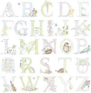 Alphabet Light Pastel by Seabrook Wallpaper