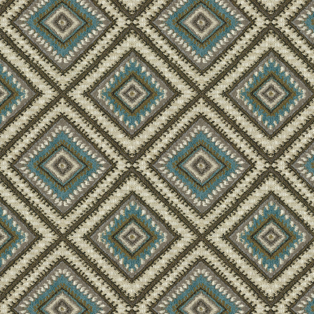 Helton 34 Turquoise by ABBEYSHEA Fabric 70% Polyester, 30% Rayon China 100,000 Double Rubs (Wyzenbeek) </p><p>Repeat: Horizontal: 18.4" (46.7 cm) Up the Roll and Vertical: 27.6" (70.0 cm) Across the Roll 54" (137 cm) - Fabric Carolina -