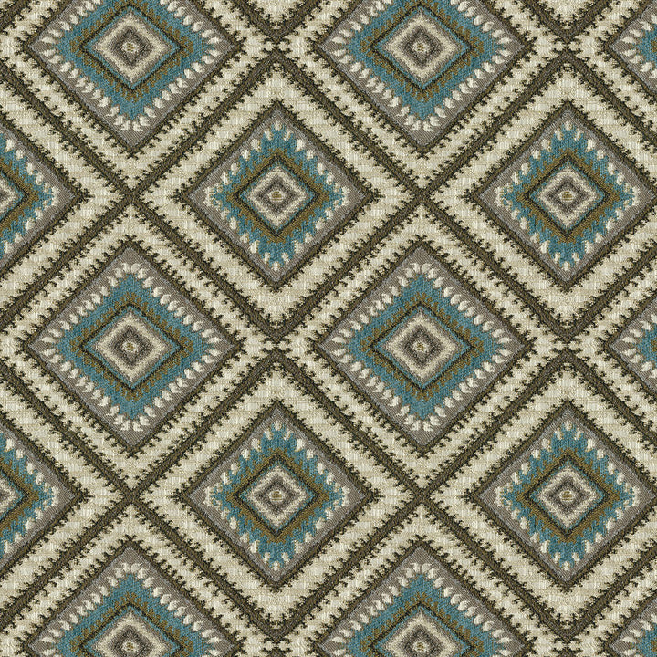 Helton 34 Turquoise by ABBEYSHEA Fabric 70% Polyester, 30% Rayon China 100,000 Double Rubs (Wyzenbeek) </p><p>Repeat: Horizontal: 18.4" (46.7 cm) Up the Roll and Vertical: 27.6" (70.0 cm) Across the Roll 54" (137 cm) - Fabric Carolina -