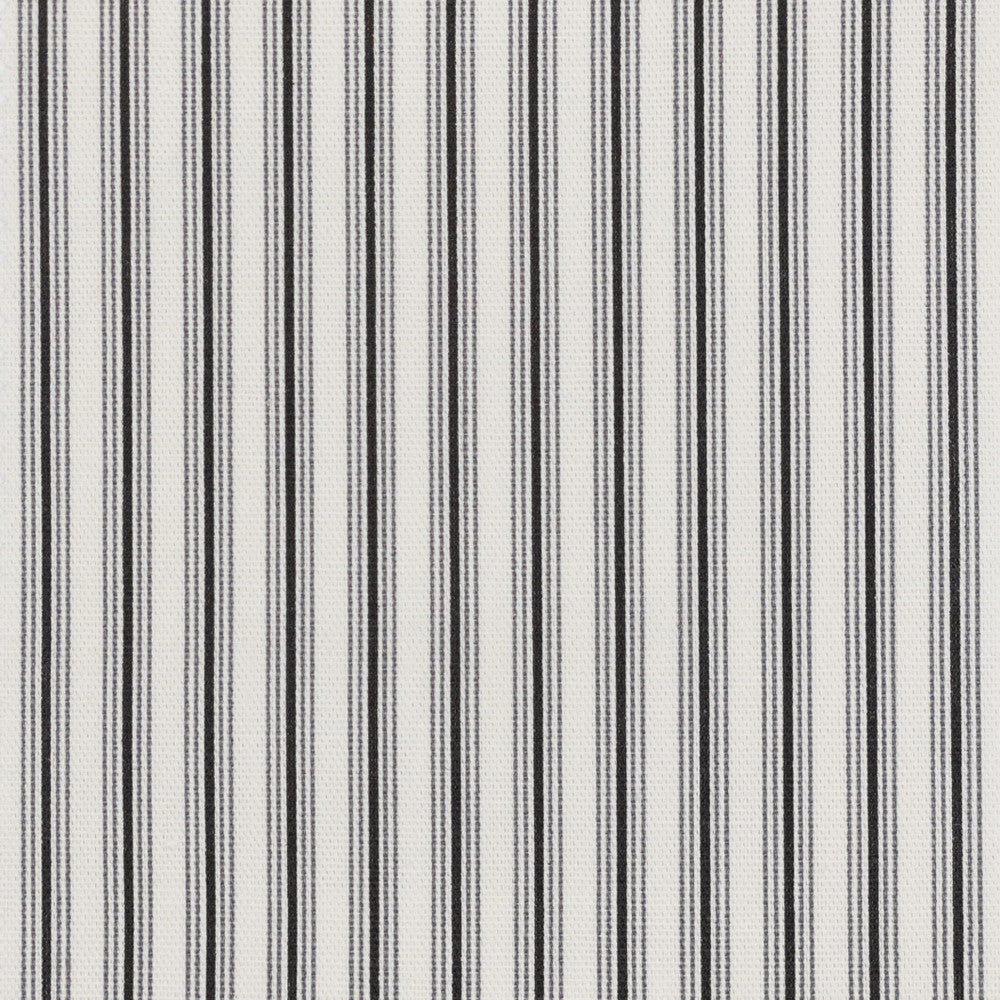 Dalton 3 Black/Cream by Stout Fabric JUST STRIPES DENIM/SLATE 100%COT USA PERFORMANCE RATED FABRIC FLAME RETARDANT-U.F.A.C. CLASS 1 CATB 117-2013 WYZENBEEK 45 000 DOUBLE RUB WEAR TEST (HEAVY DUTY) Horizontal: 0.500 and Vertical: 0.000 56.5 in - Fabric Carolina -
