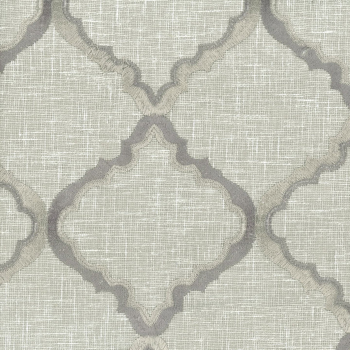 Damascus 4 Granite by Stout Fabric COLOR MY WINDOW SILVER/SMOKE 81%POL 19%COT INDIA Horizontal: 8.75 and Vertical: 4.5 51 in - Fabric Carolina -