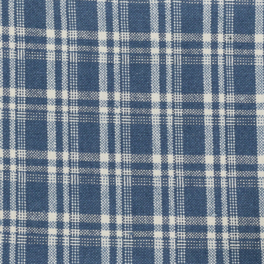 Danielle 2 Cadet by Stout Designer Fabric COMFORTABLE LIVING HAZE/NAVY 55%LIN 45%COT CHINA Horizontal: 1.375 and Vertical: 1.625 54 in - Swanky Fabrics -