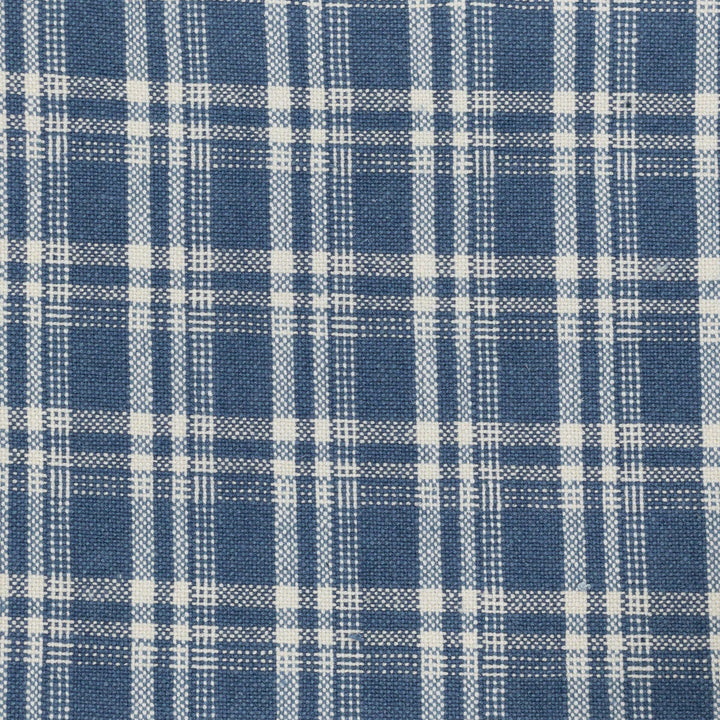 Danielle 2 Cadet by Stout Designer Fabric COMFORTABLE LIVING HAZE/NAVY 55%LIN 45%COT CHINA Horizontal: 1.375 and Vertical: 1.625 54 in - Swanky Fabrics -