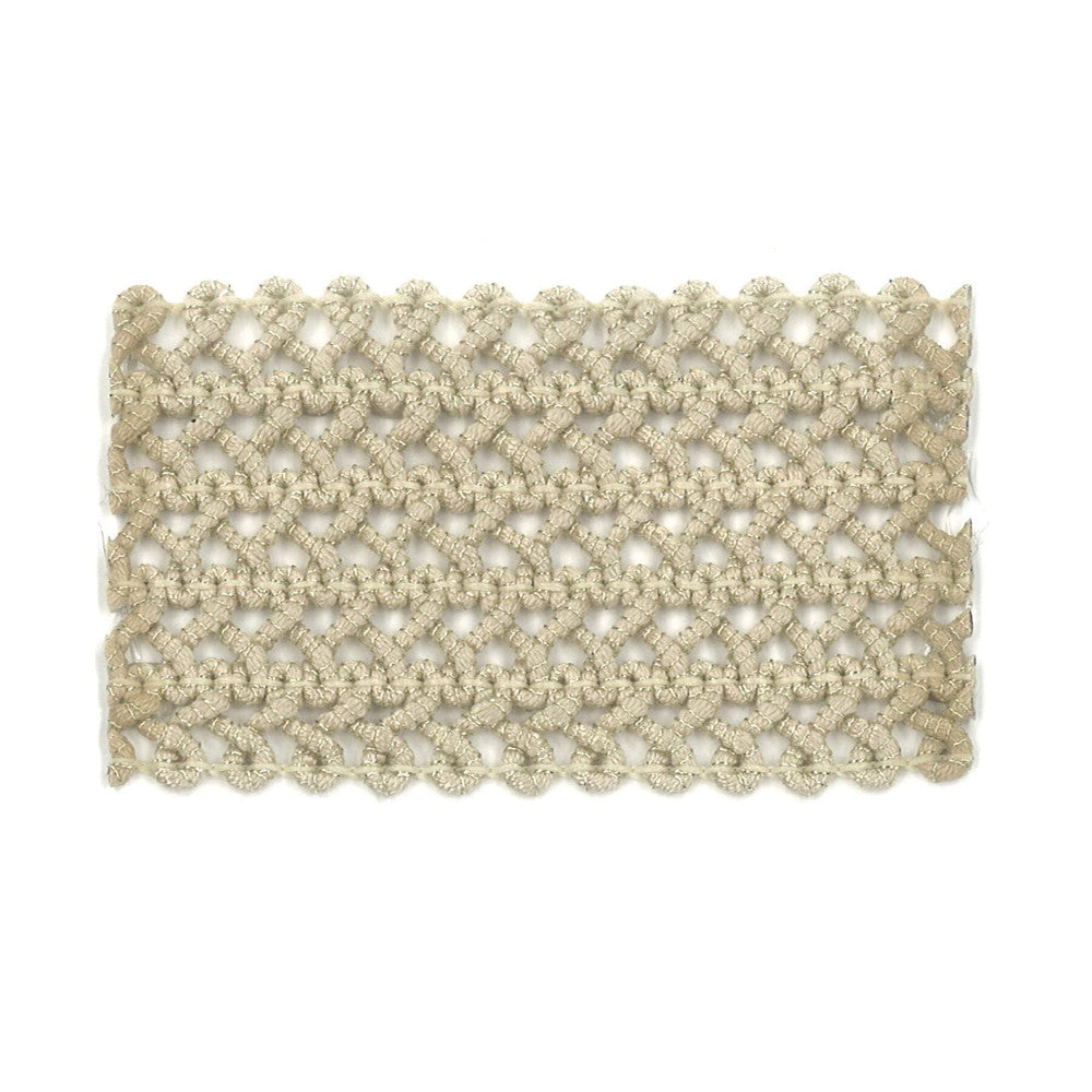 Darning 1 Fawn by Stout Trim Stout Trim Darning 1 FawnTrim NEW WORLD TRIM VOLUME II 98%SVI 2%MTL ITALY </p><p>Repeat: H: 0.000, V: 0.000 2.13 in - Fabric Carolina -