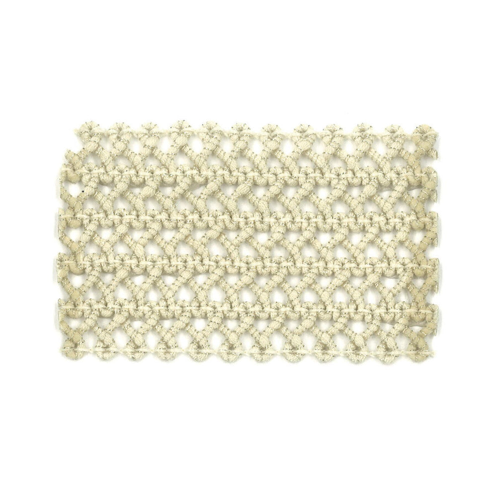 Darning 2 Almond by Stout Trim NEW WORLD TRIM VOLUME II 98%SVI 2%MTL ITALY Horizontal: 0 and Vertical: 0 2.13 in - Fabric Carolina -
