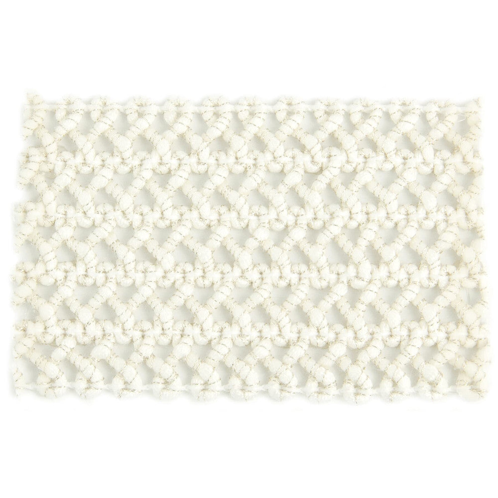 Darning 3 Ivory by Stout Designer Trim NEW WORLD TRIM VOLUME II 98%SVI 2%MTL ITALY Horizontal: 0 and Vertical: 0 2.13 in - Swanky Fabrics -