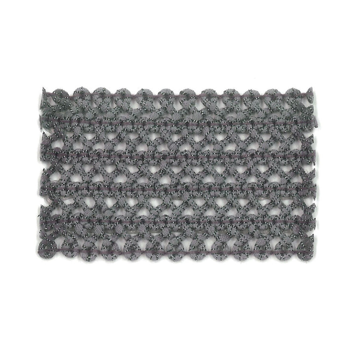 Darning 5 Silver by Stout Trim New World Trim Volume Ii 98% Spun Viscose 2% Metallic ITALY Horizontal: 0 and Vertical: 0 2.13 in - Fabric Carolina -