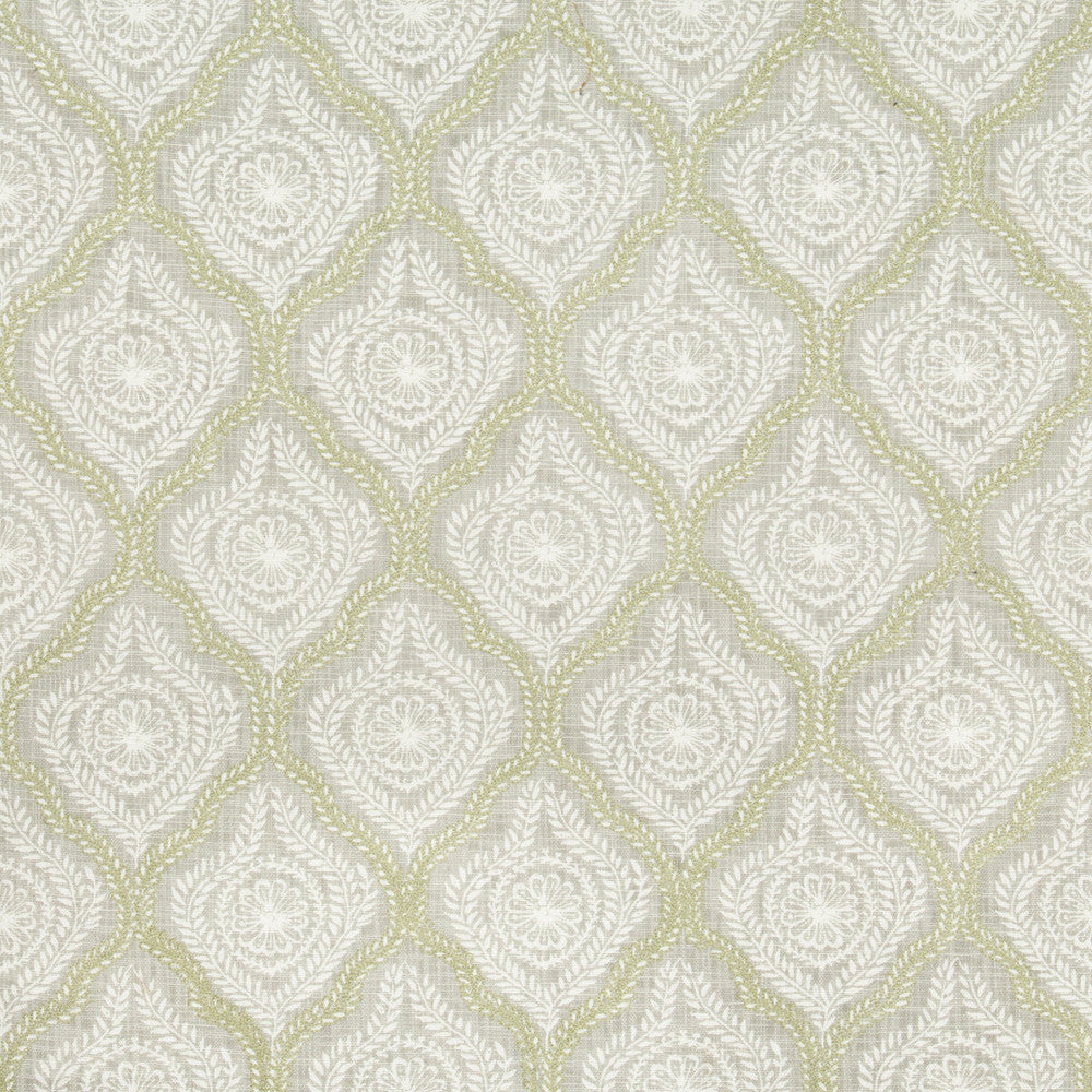 Dattastamp Cucumber by Kravet Design Fabric ALEXA HAMPTON MALLORCA COTTON - 100% India - Horizontal: 5.7 and Vertical: 7.48 53.5 - Fabric Carolina -