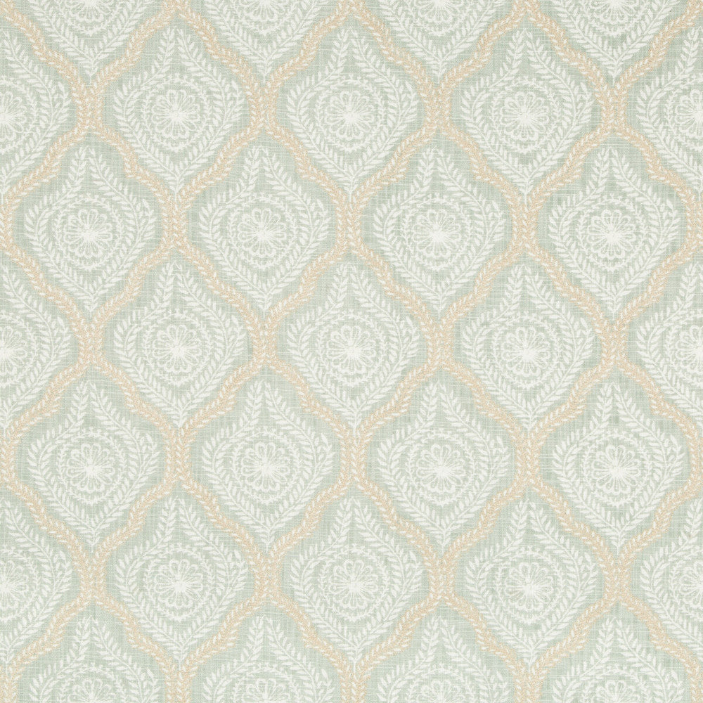 Dattastamp Sea Glass by Kravet Design Fabric Kravet Design Fabric Dattastamp Sea GlassFabric ALEXA HAMPTON MALLORCA COTTON - 100% India </p><p>Repeat: H: 5.7, V: 7.48 53.5 - Fabric Carolina -