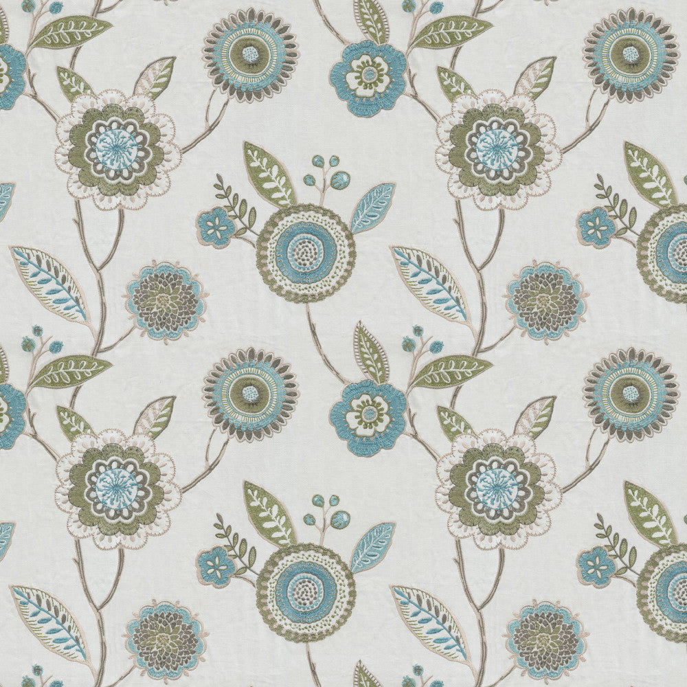 DAYBREAK 73J8591 by JF Fabric Midnight Waters 69% Cotton, 25% Viscose, 6% Polyester India Horizontal: 16.375 and Vertical: 15 54 - Fabric Carolina -