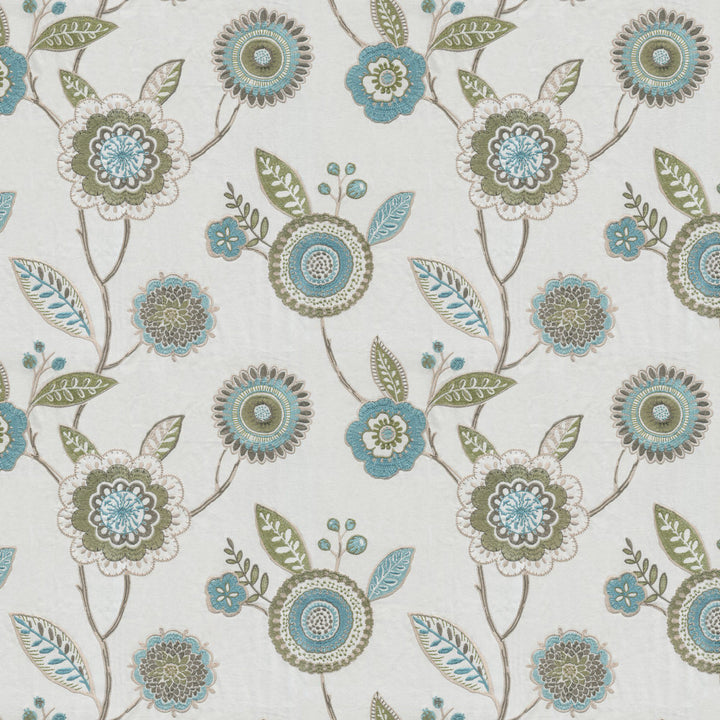 DAYBREAK 73J8591 by JF Fabric Midnight Waters 69% Cotton, 25% Viscose, 6% Polyester India Horizontal: 16.375 and Vertical: 15 54 - Fabric Carolina -