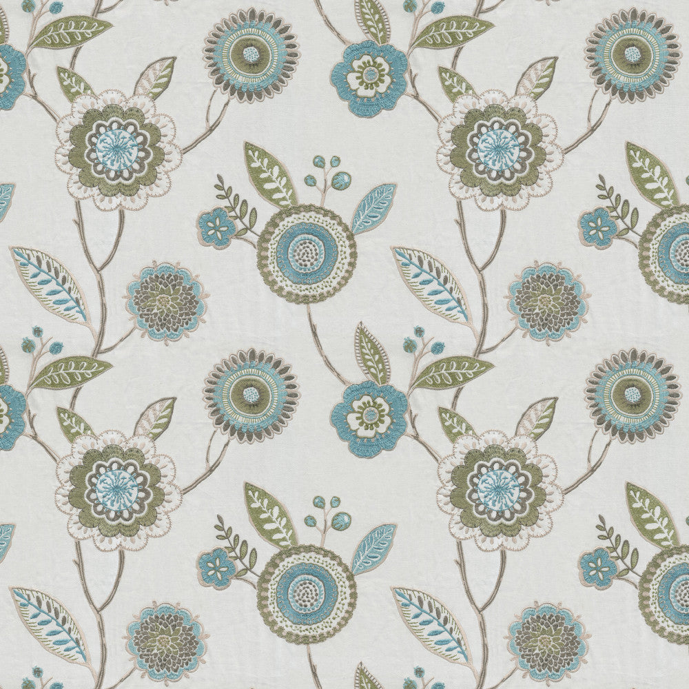 Daybreak 73J8591 by JF Fabric Midnight Waters 69% Cotton, 25% Viscose, 6% Polyester India Horizontal: 16.375 and Vertical: 15 54 - Fabric Carolina -