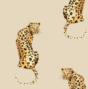 Leopard King Pale Oak by Seabrook Wallpaper
