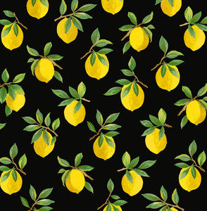 Lemoncello Black by Seabrook Wallpaper