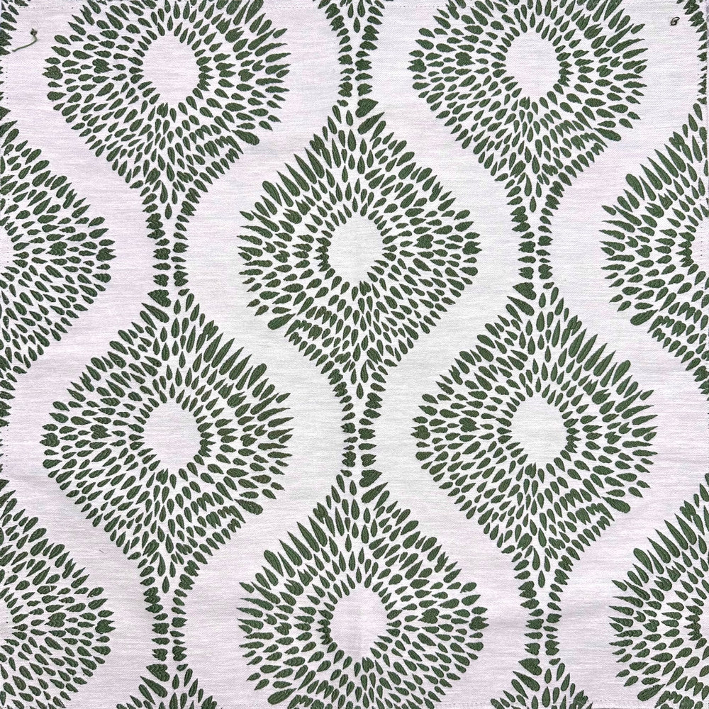 Emb By Lomasi B Emerald by Europatex Fabric Embroideries by Lomasi 70% Polyester, 15% Cotton, 15% Linen 9.71" H, 9.89" V 54.00 inches - Fabric Carolina -