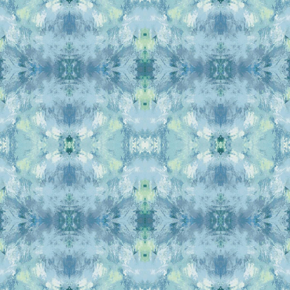 Kaleidoscope Blue by Seabrook Wallpaper West Boulevard Collection United States 60.75 13.5" 27" - Fabric Carolina -