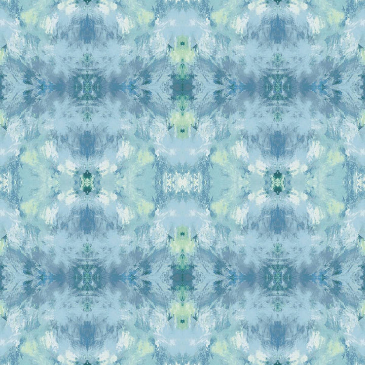 Kaleidoscope Blue by Seabrook Wallpaper West Boulevard Collection United States 60.75 13.5" 27" - Fabric Carolina -