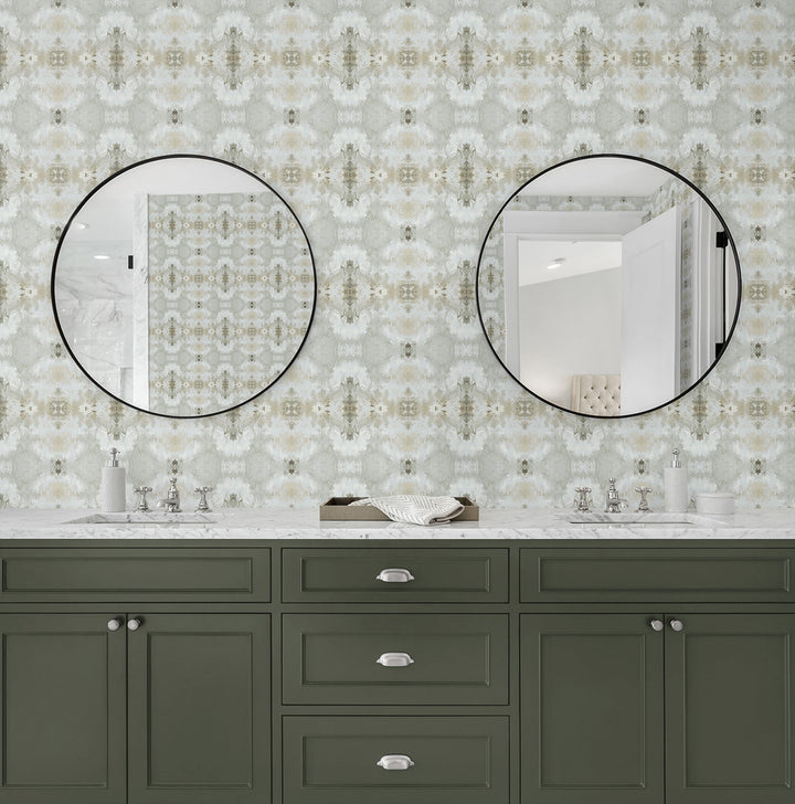 Kaleidoscope Grey DBW1002 by Daisy Bennett Designs Designer Wallpaper