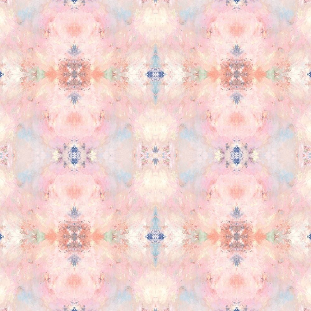 Kaleidoscope Pink by Seabrook Wallpaper West Boulevard Collection United States 60.75 13.5" 27" - Fabric Carolina -