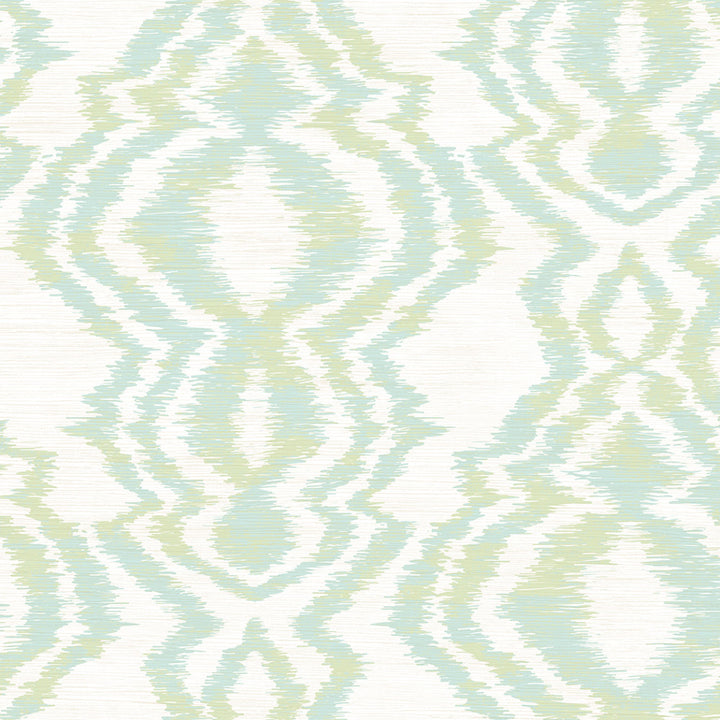 Moirella Chartreuse by Seabrook Wallpaper West Boulevard Collection United States 60.75 27" 27" - Fabric Carolina -