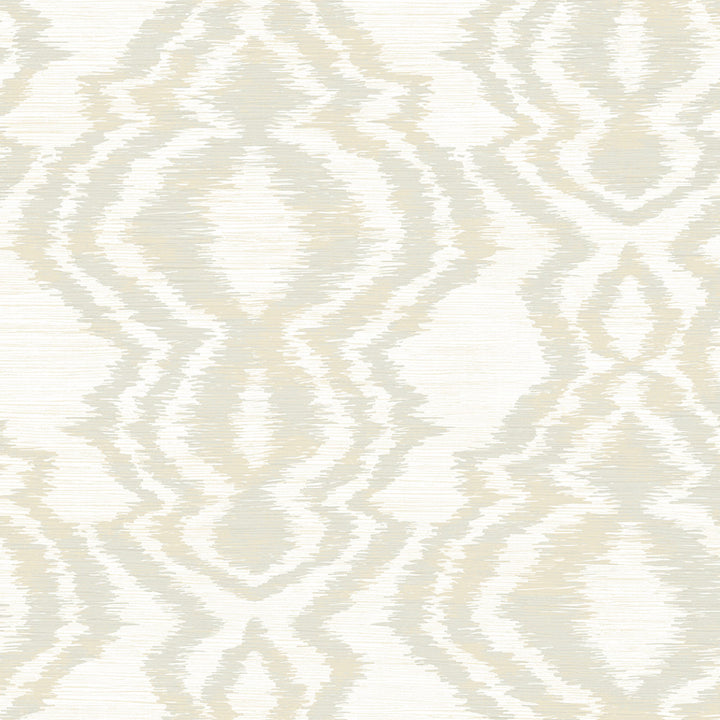 Moirella Taupe by Seabrook Wallpaper West Boulevard Collection United States 60.75 27" 27" - Fabric Carolina -