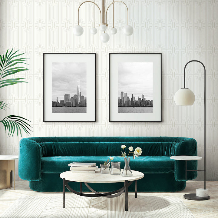 Manhattan Pearlescent DC60000 by Collins & Company Designer Wallpaper