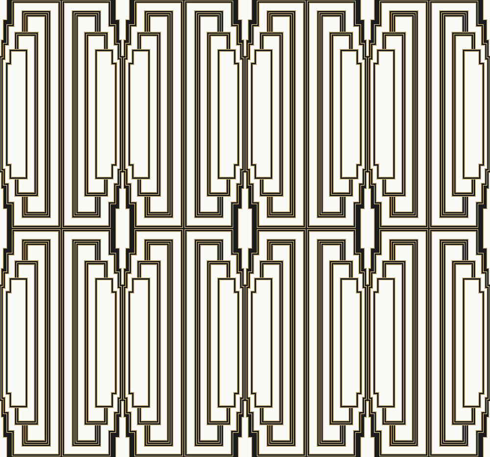 Manhattan Contrasto by Seabrook Wallpaper Deco 2 United States 60.75 12.6" 27" - Fabric Carolina -