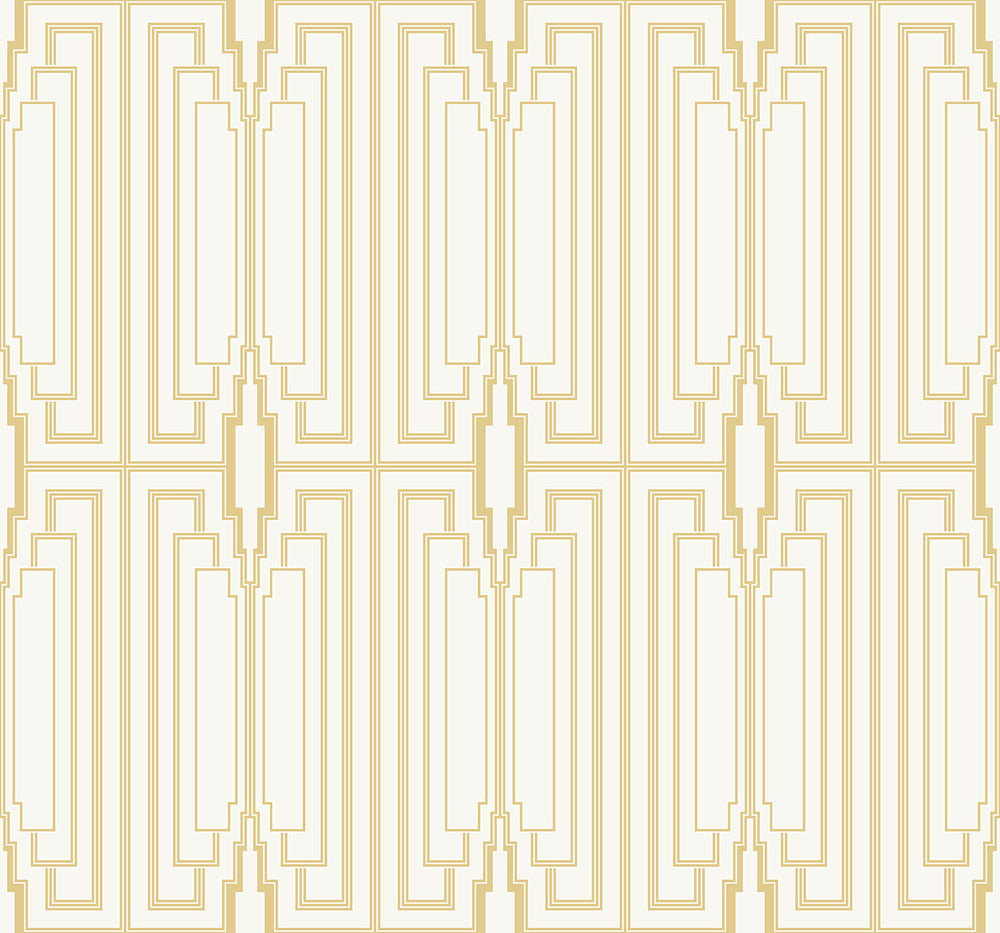 Manhattan Golden Gate by Seabrook Wallpaper Deco 2 United States 60.75 12.6" 27" - Fabric Carolina -