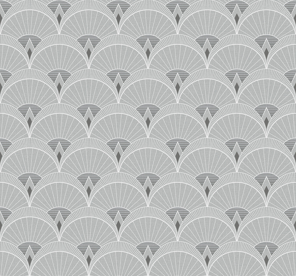 Chrysler Arches Argos Grey by Seabrook Wallpaper Deco 2 United States 60.75 6.3" 27" - Fabric Carolina -