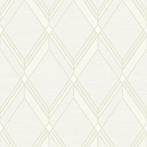 Brooklyn Diamond Metallic Pearl by Seabrook Wallpaper
