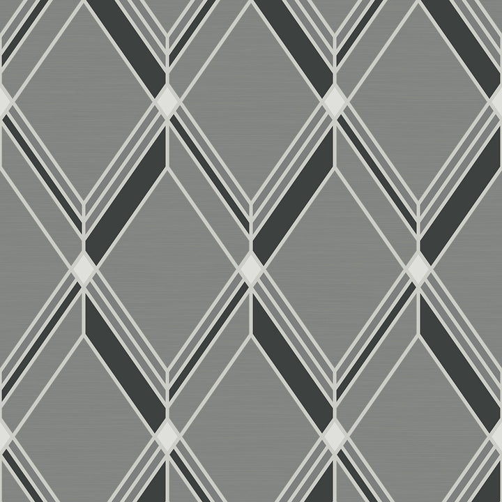 Brooklyn Diamond Mysterious by Seabrook Wallpaper Deco 2 United States 60.75 18" 27" - Fabric Carolina -