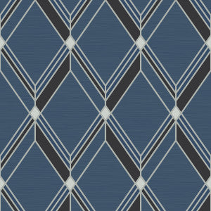 Brooklyn Diamond Blue by Seabrook Wallpaper