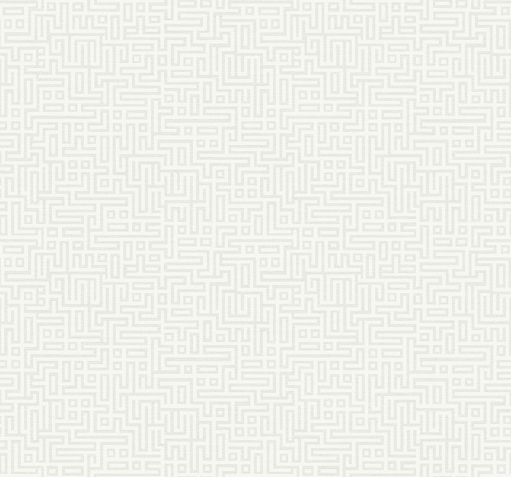 Rockefellar Maze Margalo by Seabrook Wallpaper Deco 2 United States 60.75 12.6" 27" - Fabric Carolina -