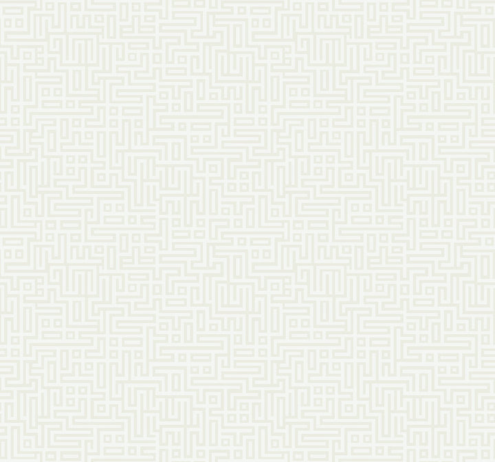 Rockefellar Maze Metallic Pearl by Seabrook Wallpaper Deco 2 United States 60.75 12.6" 27" - Fabric Carolina -
