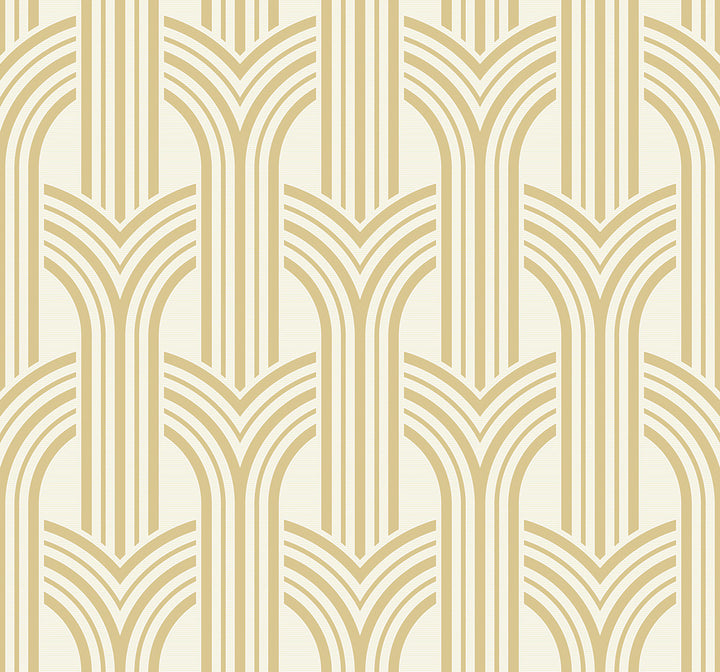 Broadway Arches Golden Nugget by Seabrook Wallpaper Deco 2 United States 60.75 12.6" 27" - Fabric Carolina -