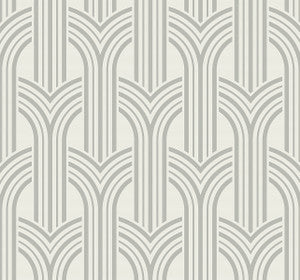 Broadway Arches Chrome by Seabrook Wallpaper
