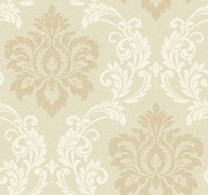 Deco Damask Linen by Seabrook Wallpaper