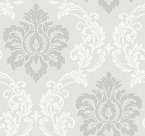 Deco Damask Cool Mist by Seabrook Wallpaper