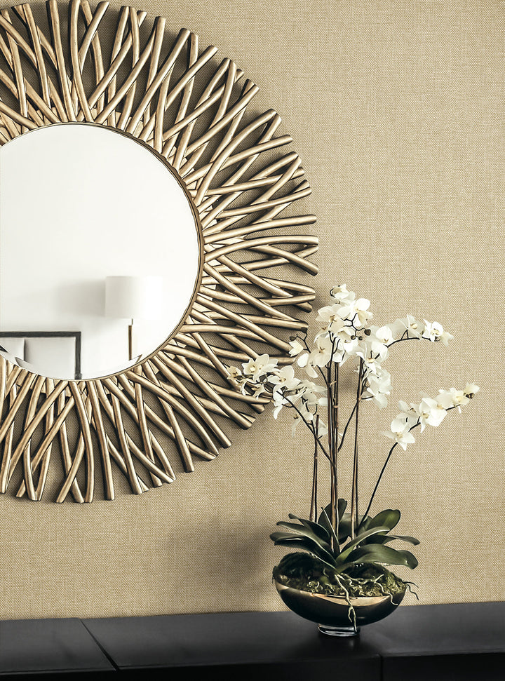 Deco Linen Classic Beige DC61815 by Collins & Company Designer Wallpaper