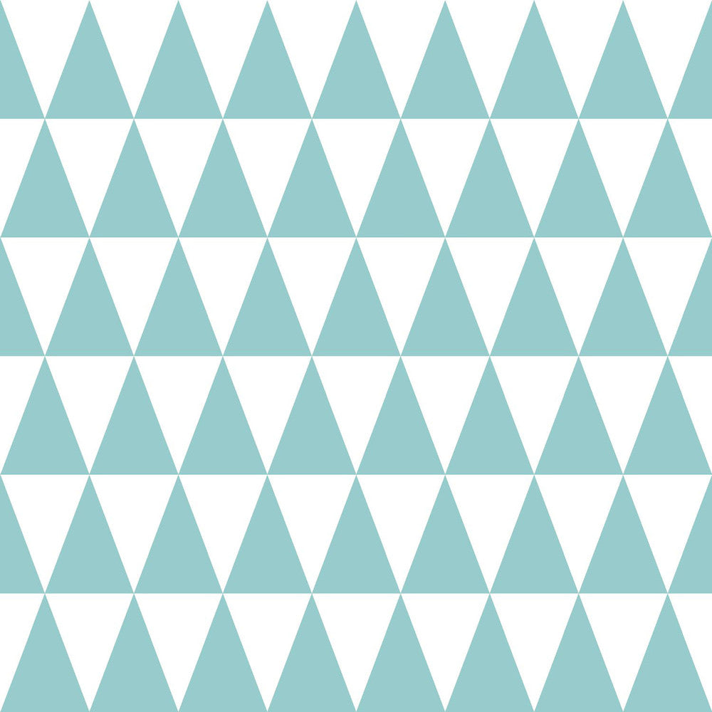 Verdon Aquamarine Geometric Wallpaper by ESTA Home Design Department Covers about 56.4 square feet 20.5-in by 33-ft long roll Unpasted 6.9 - Fabric Carolina -