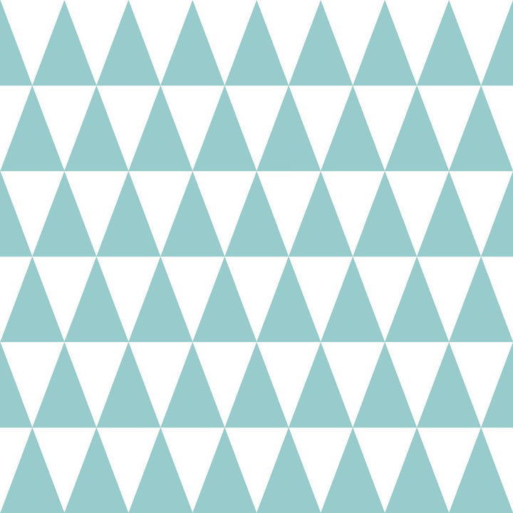 Verdon Aquamarine Geometric Wallpaper by ESTA Home Design Department Covers about 56.4 square feet 20.5-in by 33-ft long roll Unpasted 6.9 - Fabric Carolina -