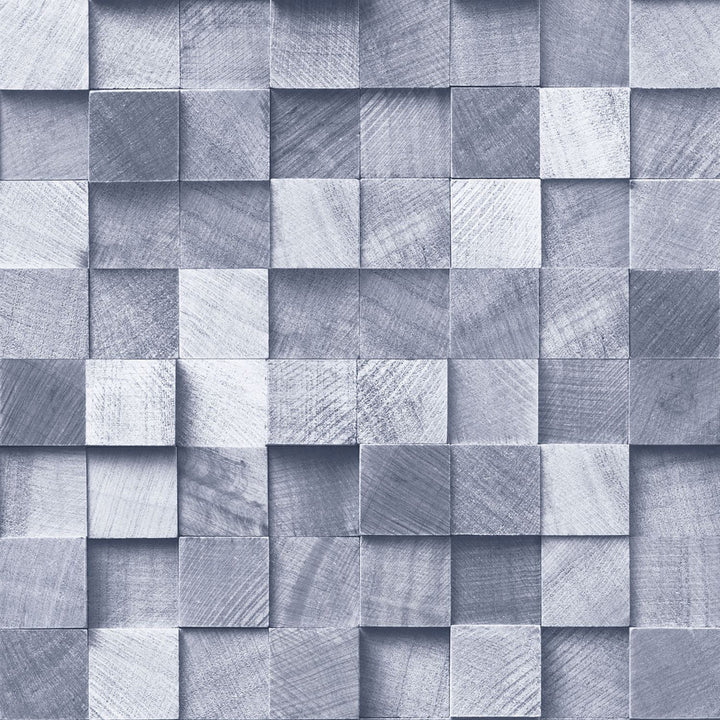 Tevye Blue Wood Geometric Wallpaper by ESTA Home Design Department Covers about 56.4 square feet 20.5-in by 33-ft long roll Unpasted 20.9 - Fabric Carolina -